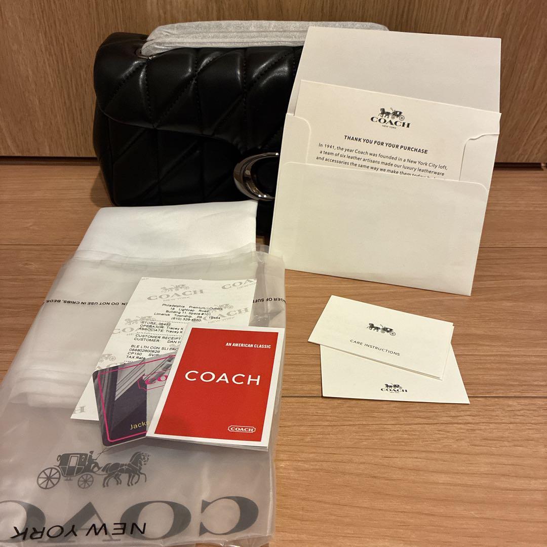 タビー ショルダー バッグ 26・キルティング 5.0 ブラック　CP150