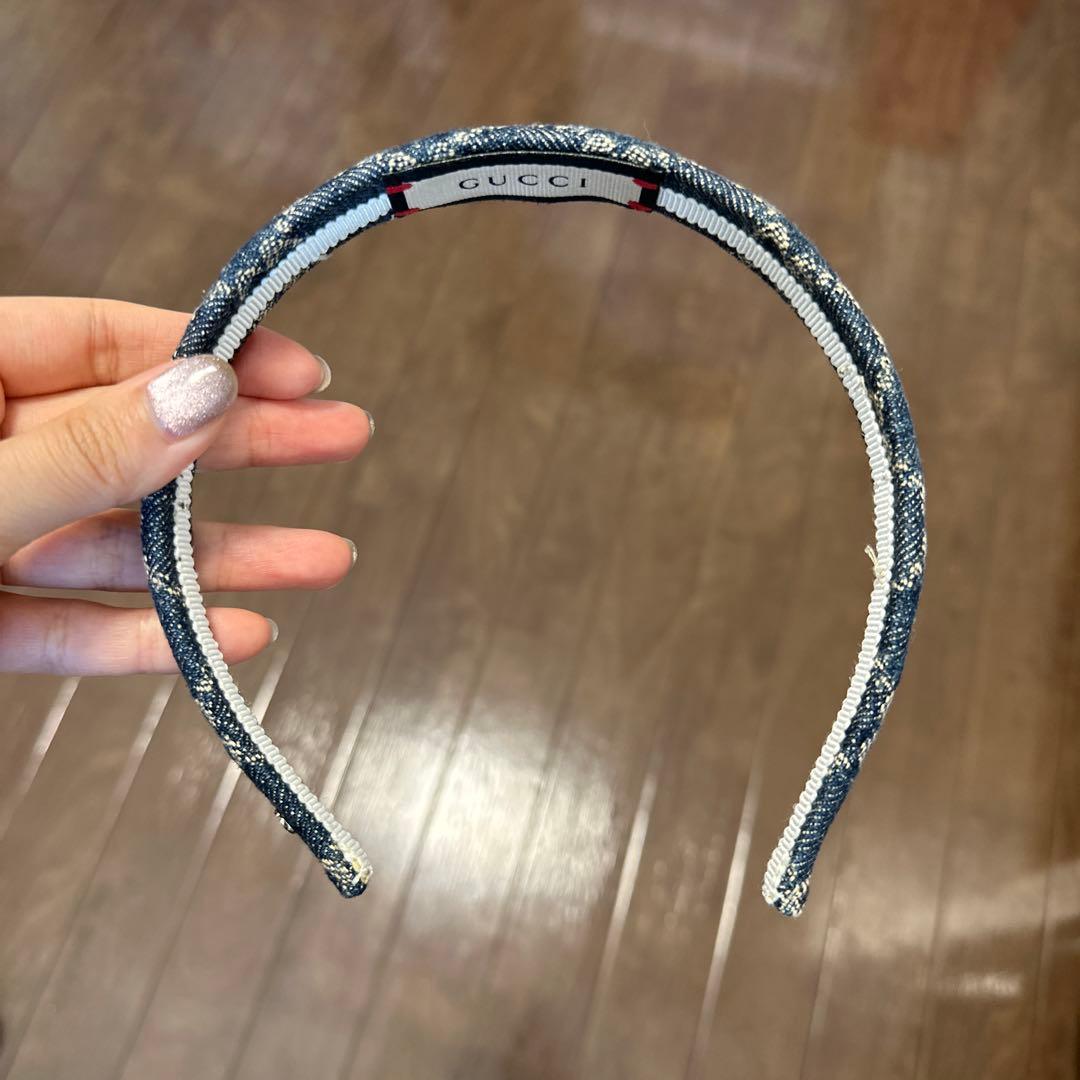 お値下げしました‼️GUCCI グッチ デニムカチューシャ