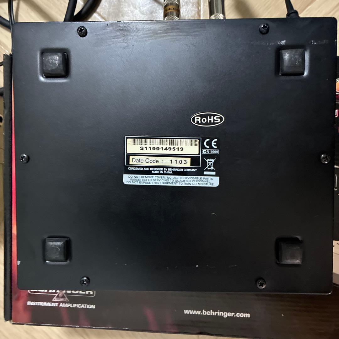 真空管オーバードライブ　BEHRINGER VT999 VintageTube