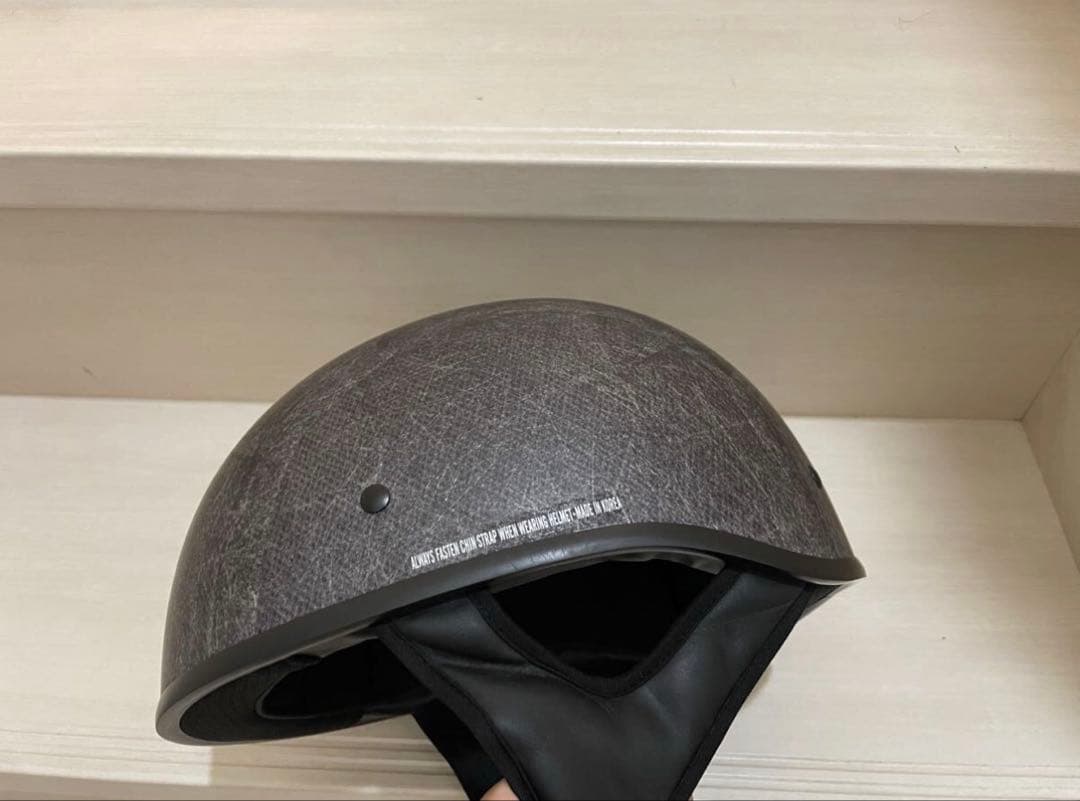 ハーレーダビッドソン 半帽ヘルメット グレー グラスファイバー マット艶消し