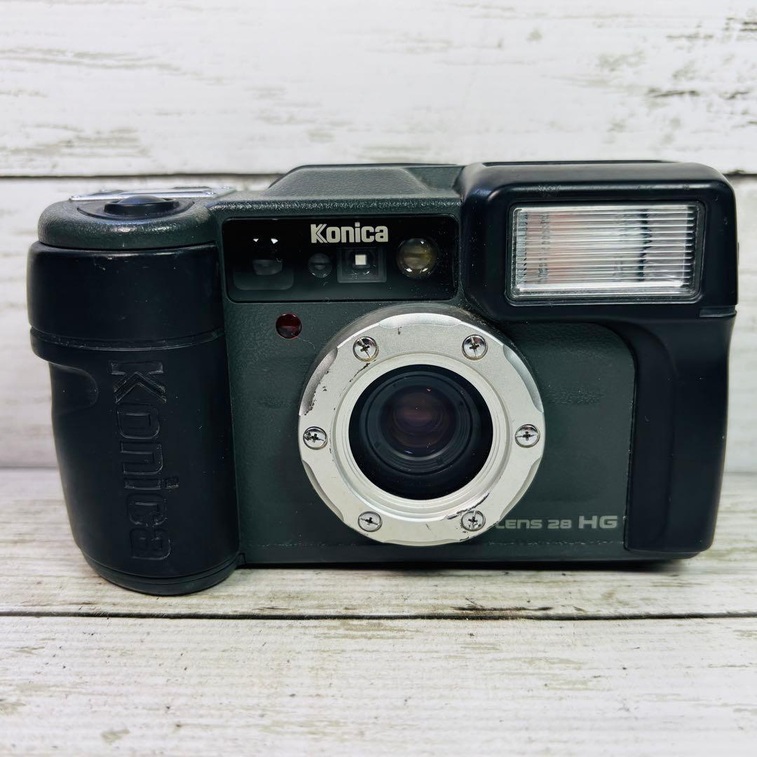 【動作良好】Konica フィルムカメラ 現場監督 LENS 28 HG ①