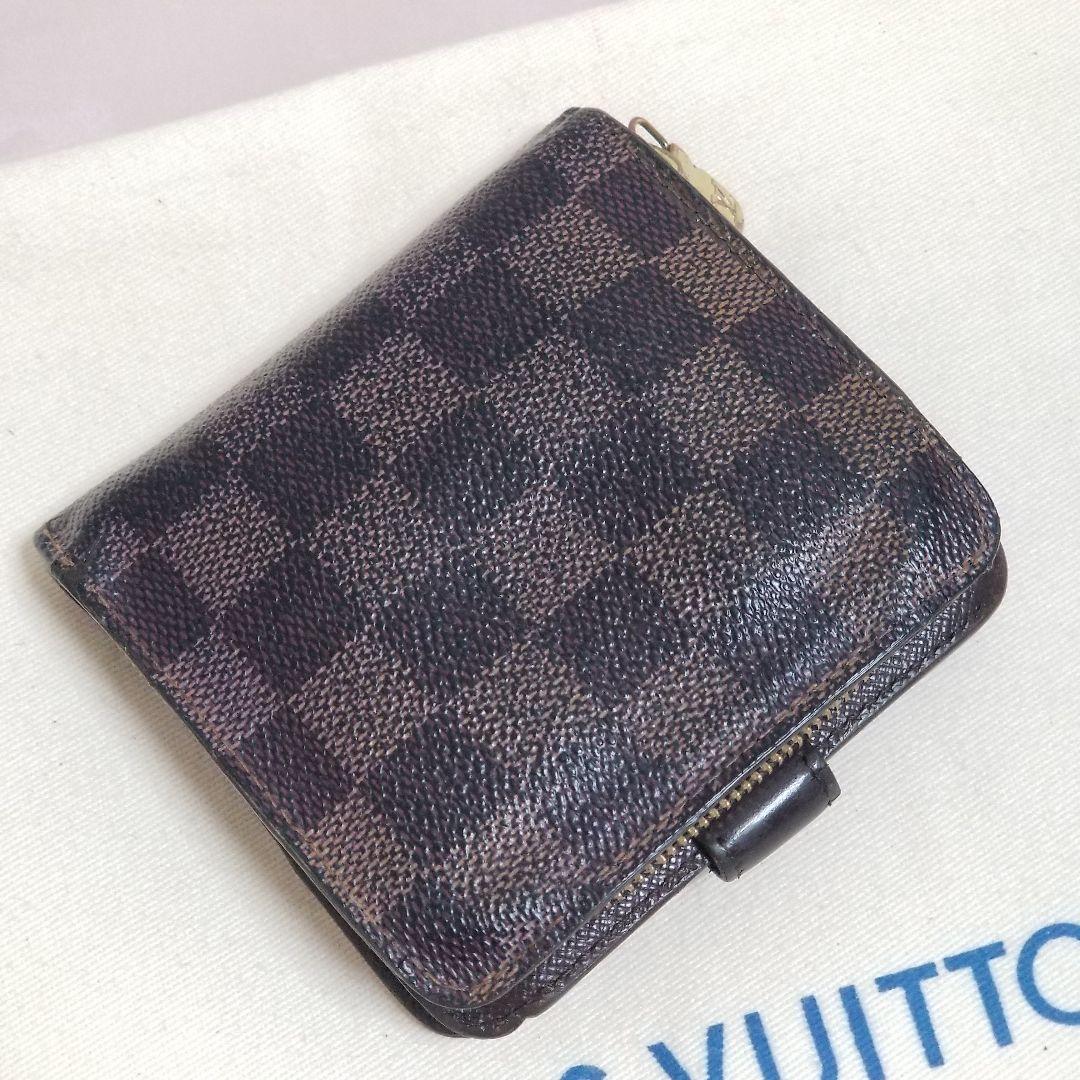 LOUIS VUITTON ダミエ コンパクトジップ 二つ折り財布