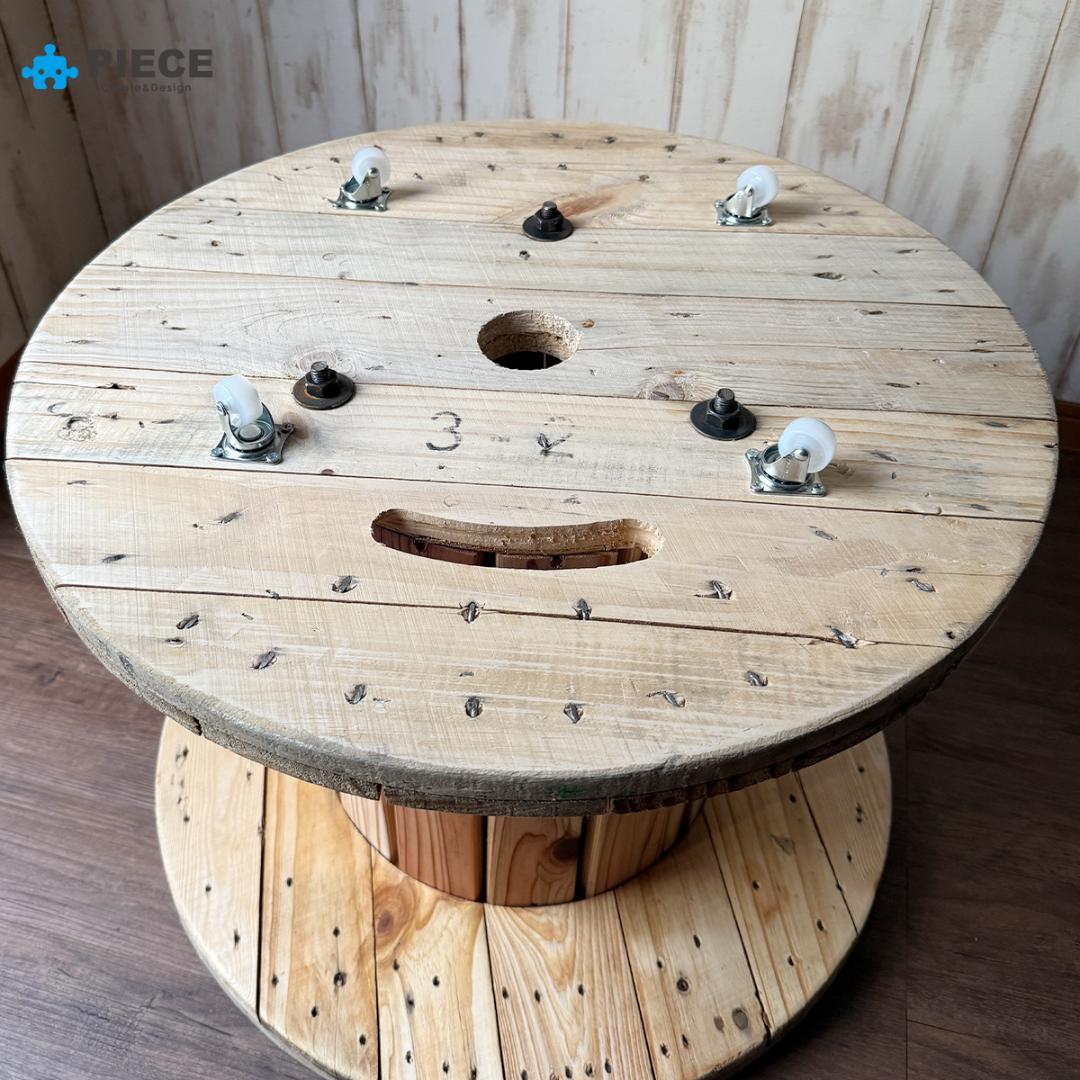 ケーブルドラム 電線ドラム サイドテーブル アメリカン ガレージ 星条旗