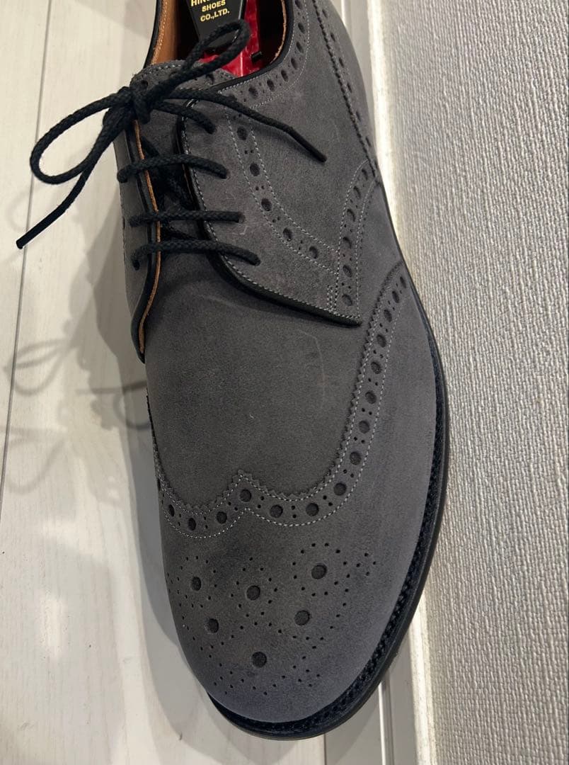 未使用品　スコッチグレイン 27.0cm EEE グレー　ウィングチップ