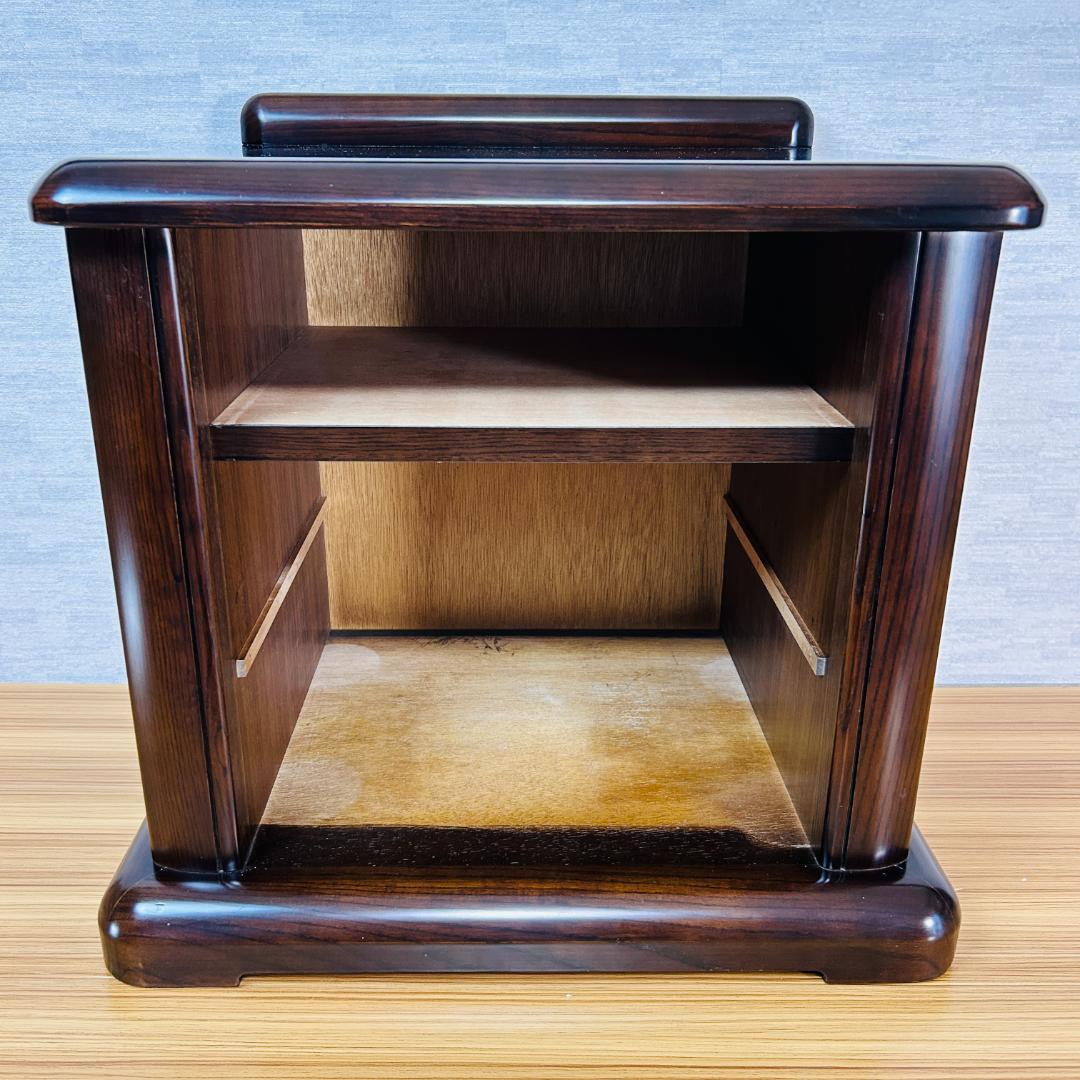 フランスベッド 天然木 ナイトテーブル サイドテーブル 2段チェスト 9800