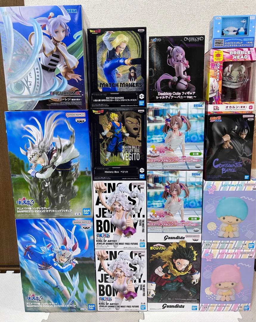 フィギュア　１６点　まとめ売り　ドラゴンボール　ワンピース　うま娘他
