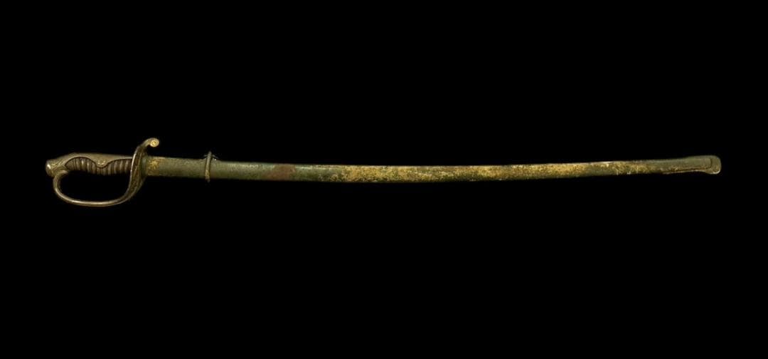 軍刀 指揮刀 模造刀 軍物 全長-約90.5cm 樋あり 旧日本軍