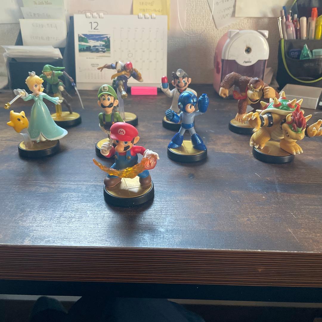 amiibo アミーボ　スマブラ　マリオ等9体セット