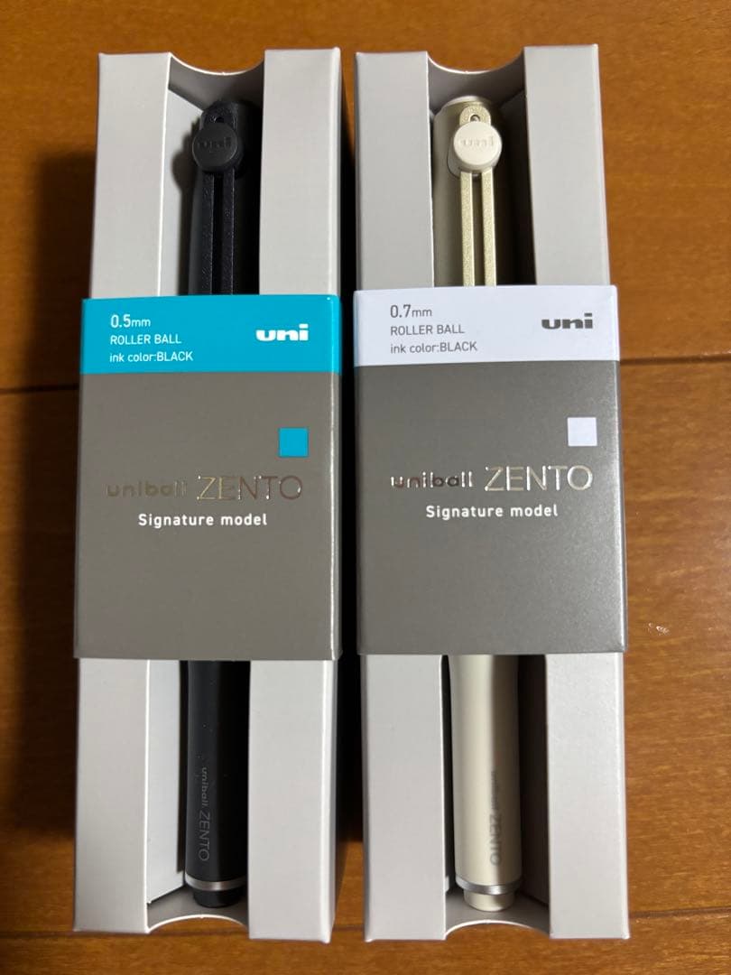 ユニボールゼント シグニチャーモデル　ブラック　シャンパンゴールド ZENTO