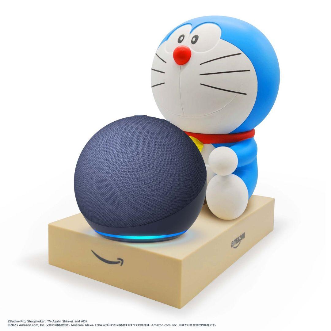 【Amazon公式限定】ドラえもんスタンド&エコーポップ 黒 Echo Pop