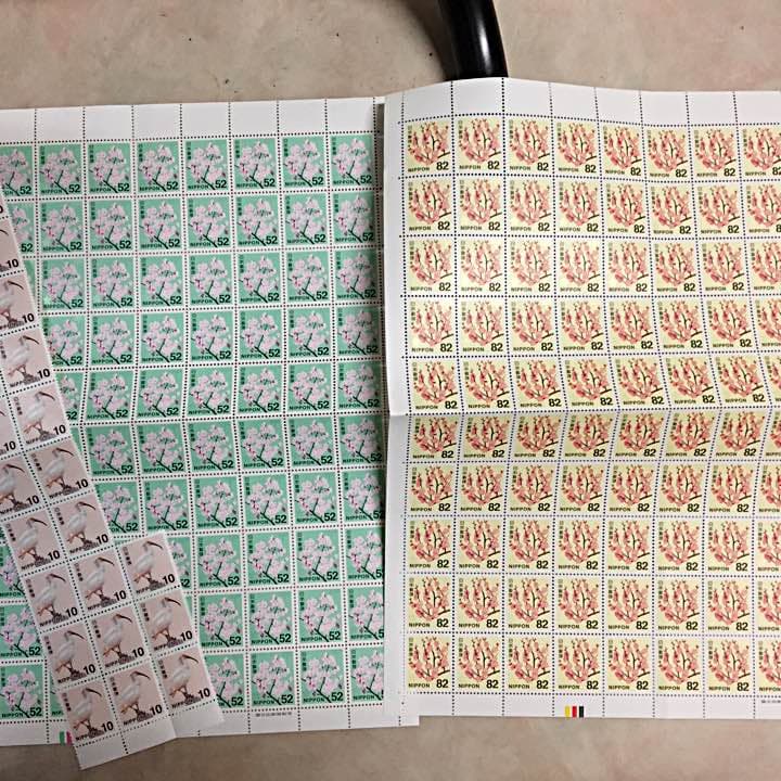 切手 未使用 額面13630円