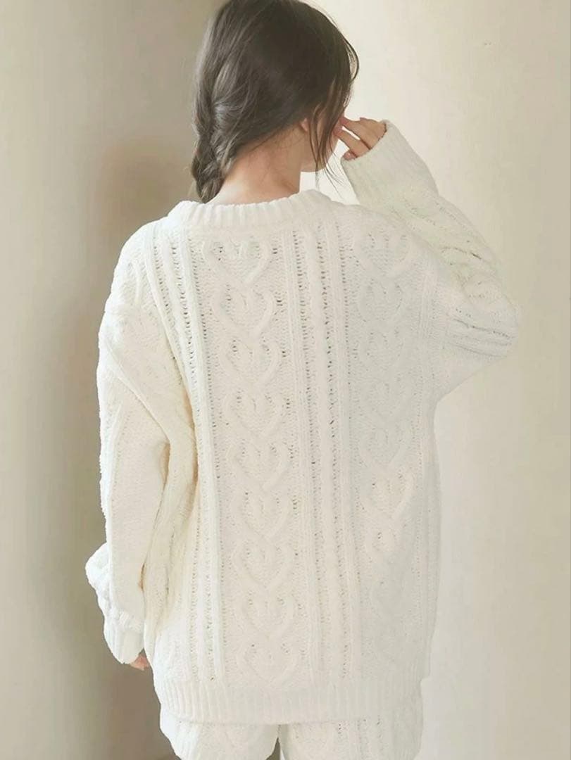 GELATO PIQUE ルームウェア ハートアランプルオーバー&ショートパンツ