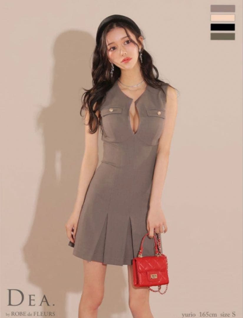 【ROBEdeFLEURS】 キャバドレス グレー