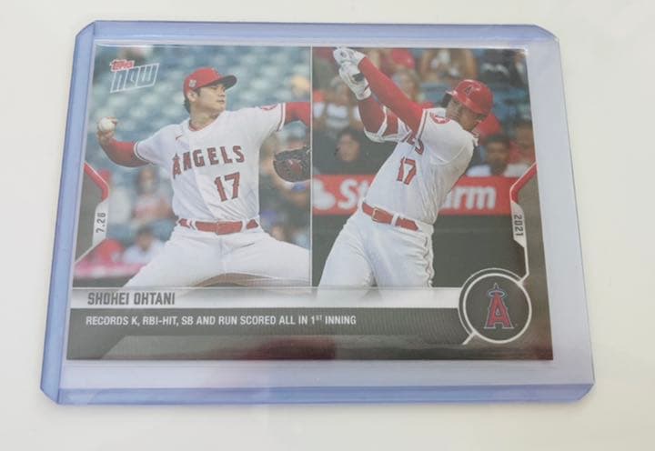 Topps 大谷翔平 二刀流 1イニング記録 カード