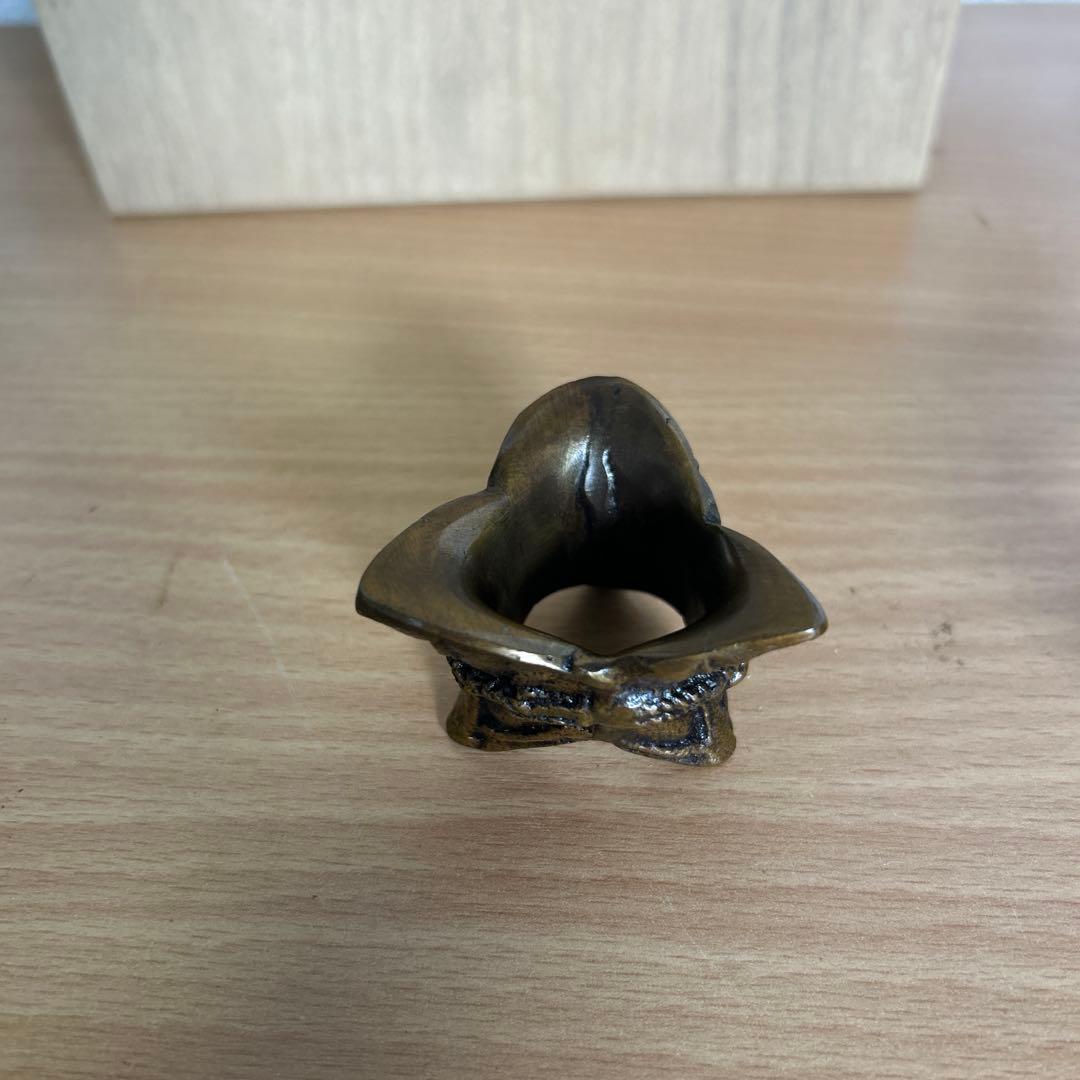 唐銅 七種蓋置 芳光造 茶道具 茶器 蓋置 共箱 共布 美品 です。