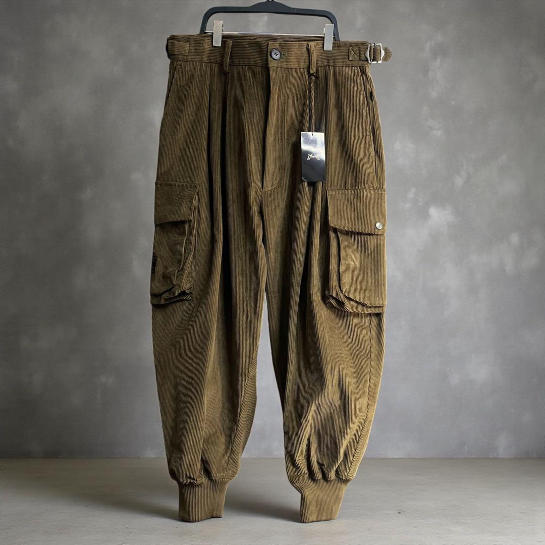 glamb グラム Corduroy Deformed Pants L ブラウン