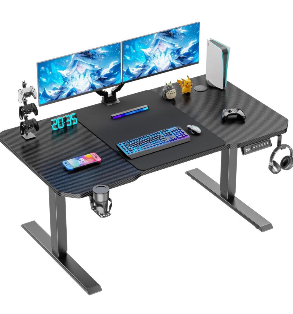 【新品】ゲーミングデスク 電動昇降デスク pcデスク 昇降範囲47-71cm