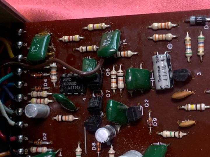 BOSS OD-１1982年製NEC C4558Cオぺアンプ搭載