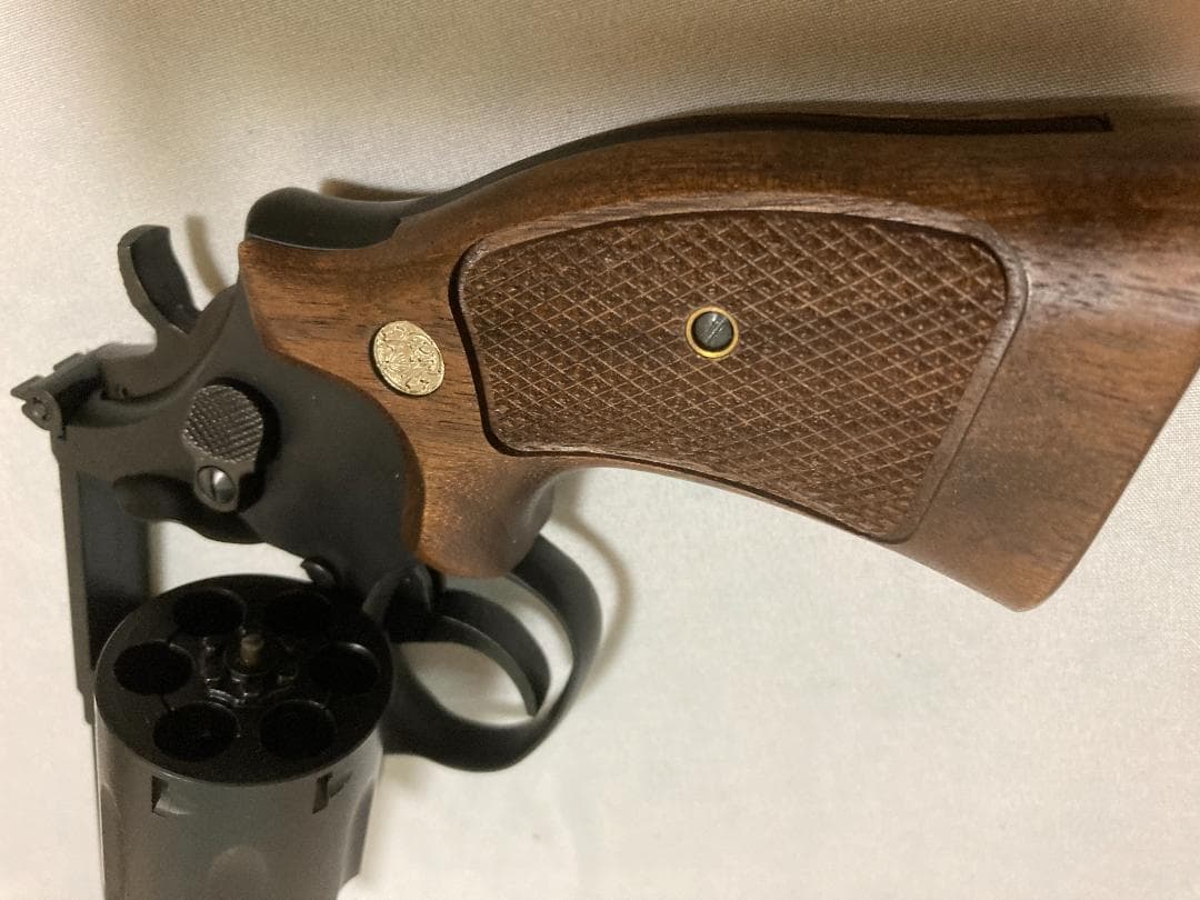 木製グリップ付 ABSモデルガン マルシン S&W M586 6インチ マグナム