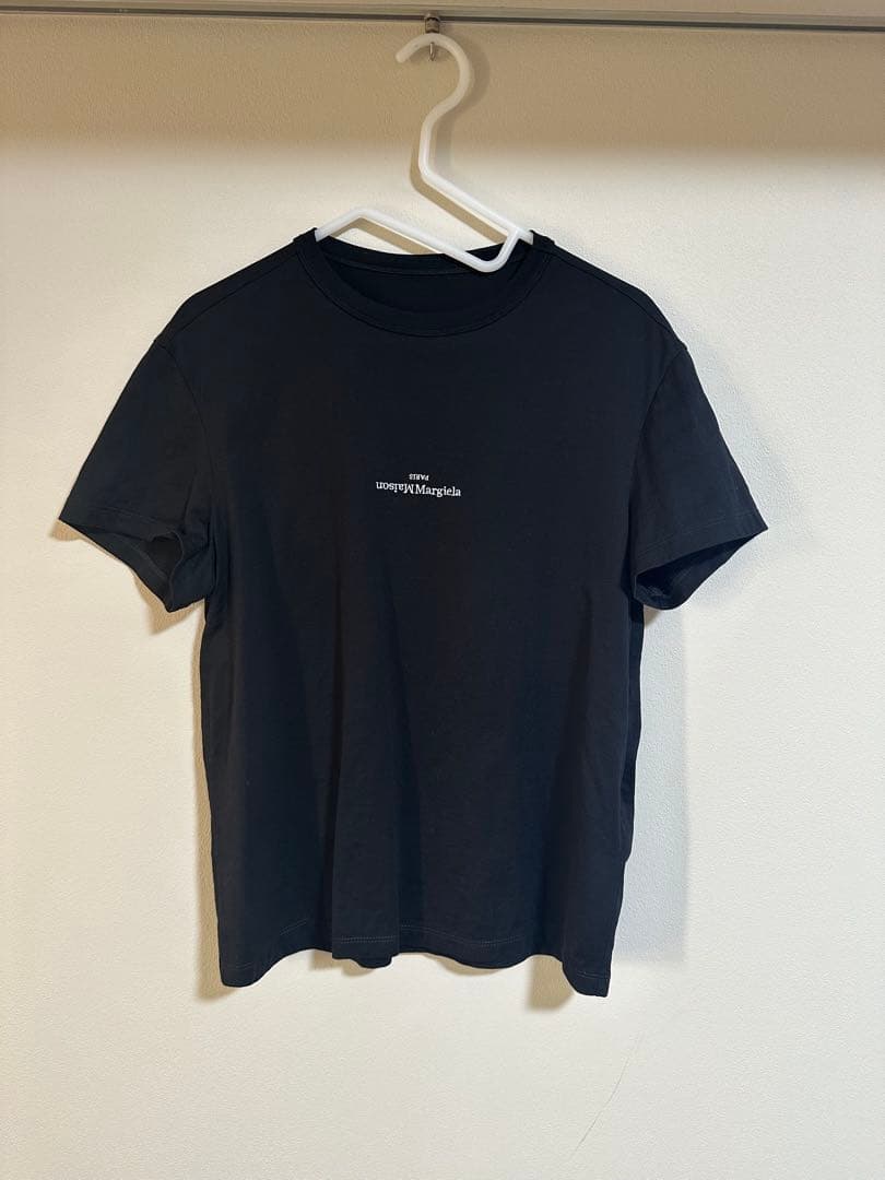 【美品】Maison Margiela ディストーテッドロゴTシャツ 42