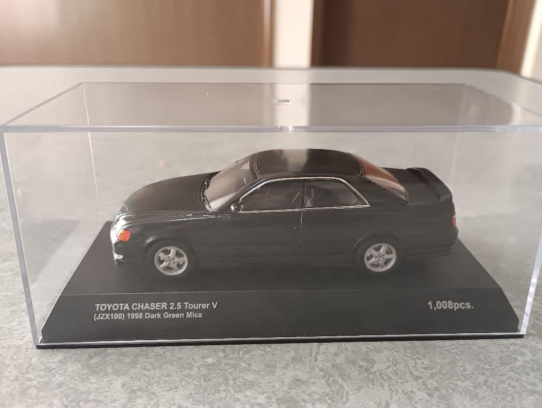 京商 1/43 トヨタ チェイサー ツアラーV JZX100 ダークグリーン