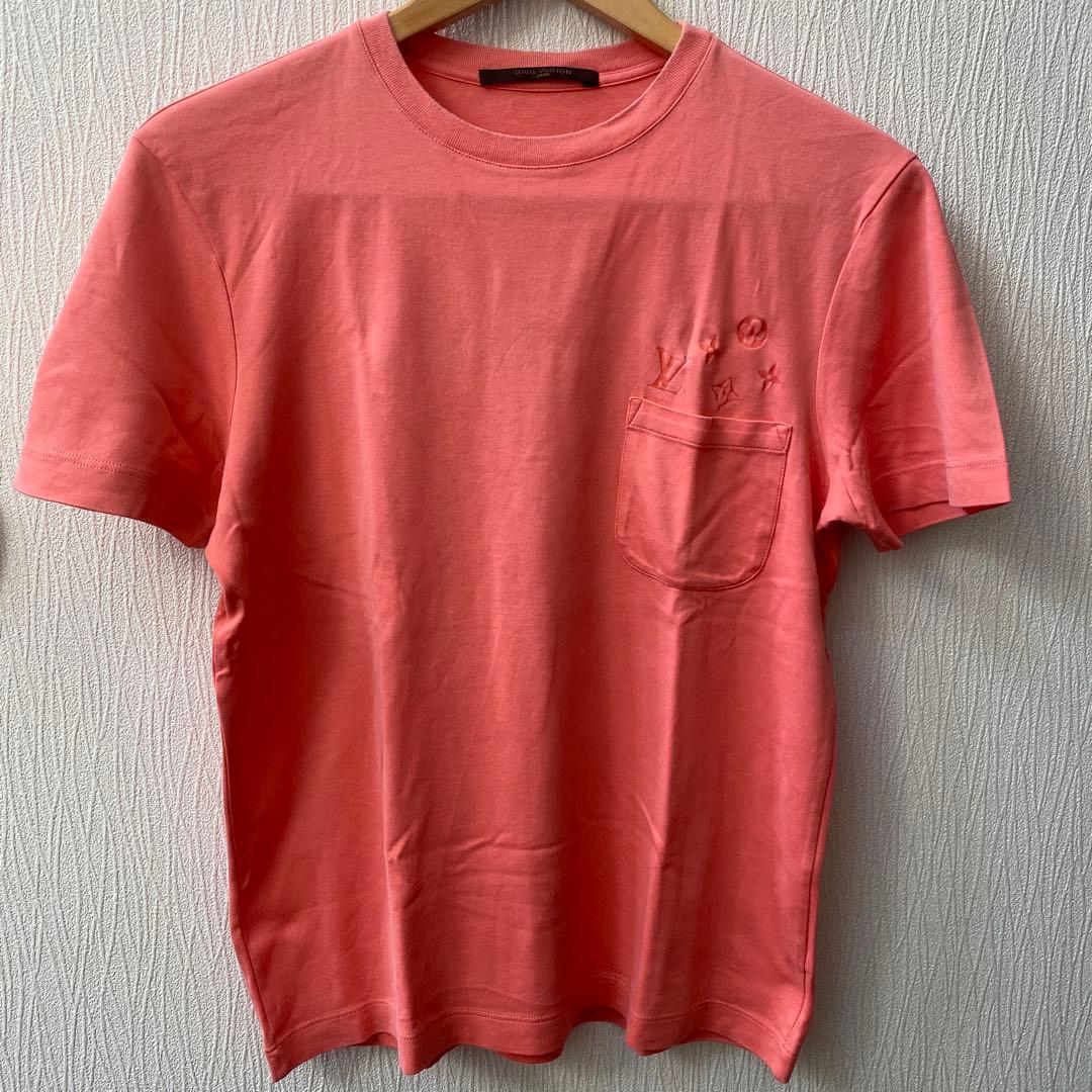 LOUIS VUITTON ピンク Tシャツ ポケット付き xs