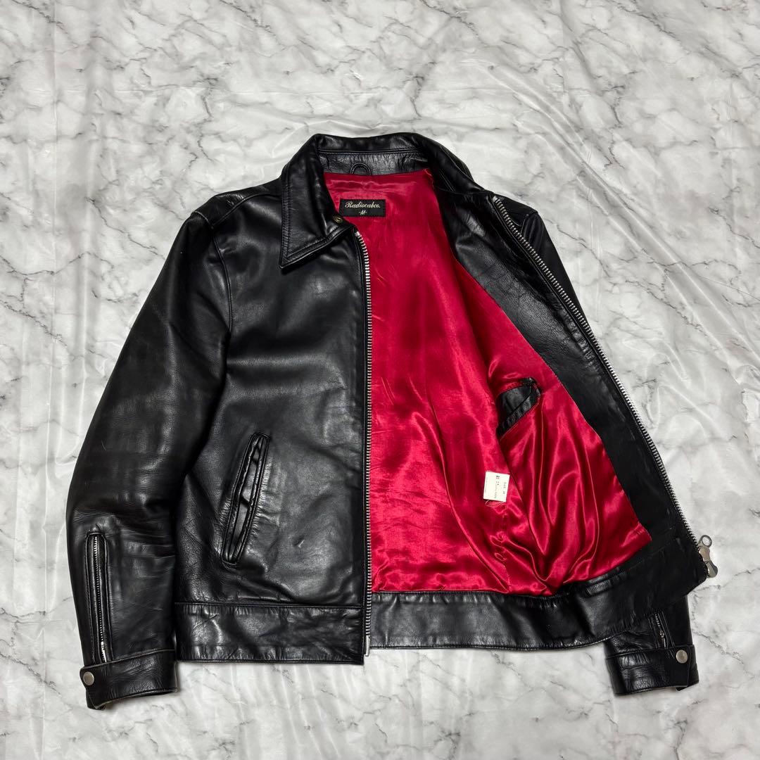 80s–90s Archive 牛革 レザージャケット ライダース ダブルジップ
