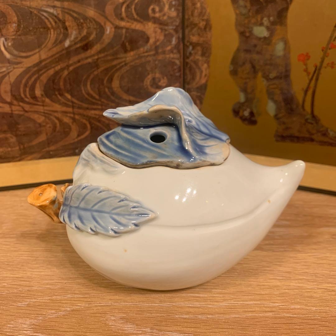 アンティーク　中国美術　桃形　香炉1客　　257