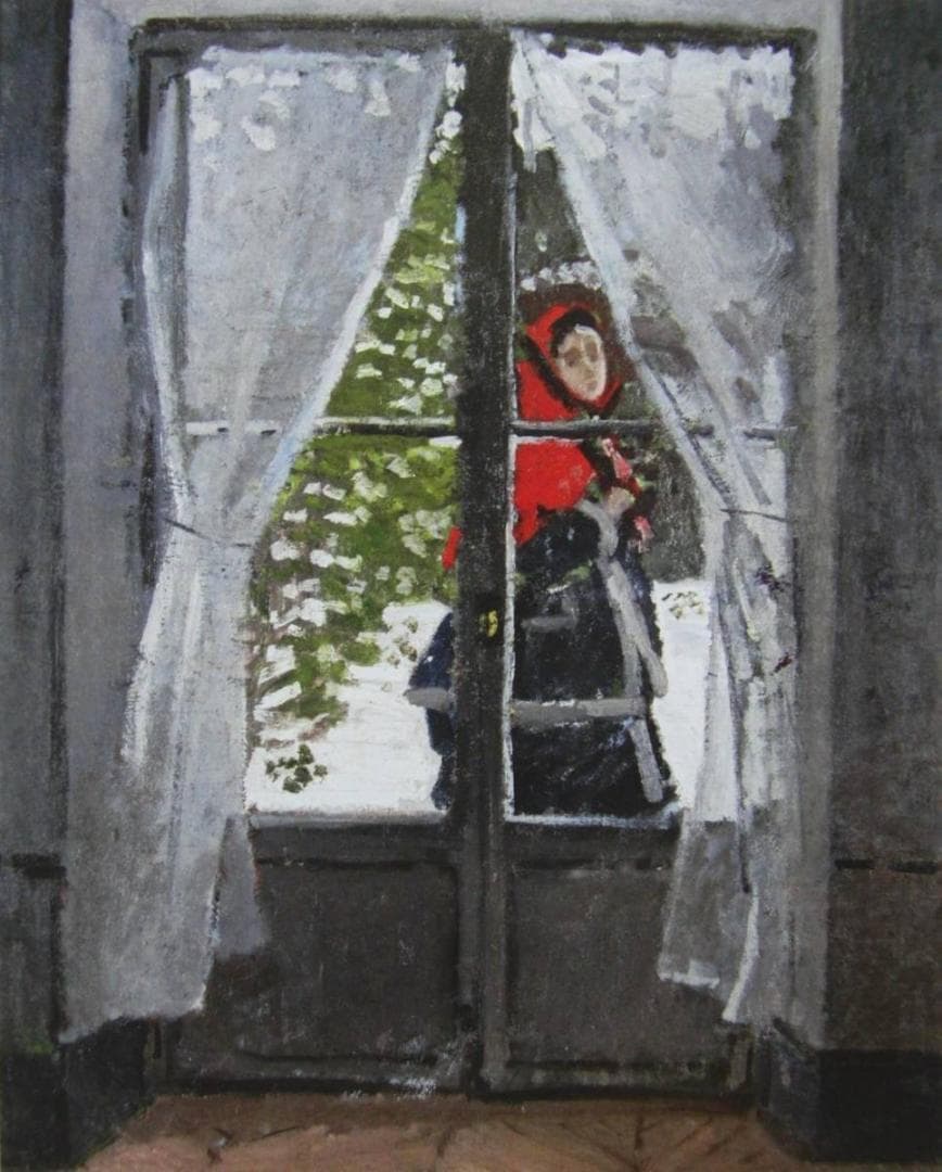 クロード・モネ、「The Red Hod-Madame Monet」、厳選