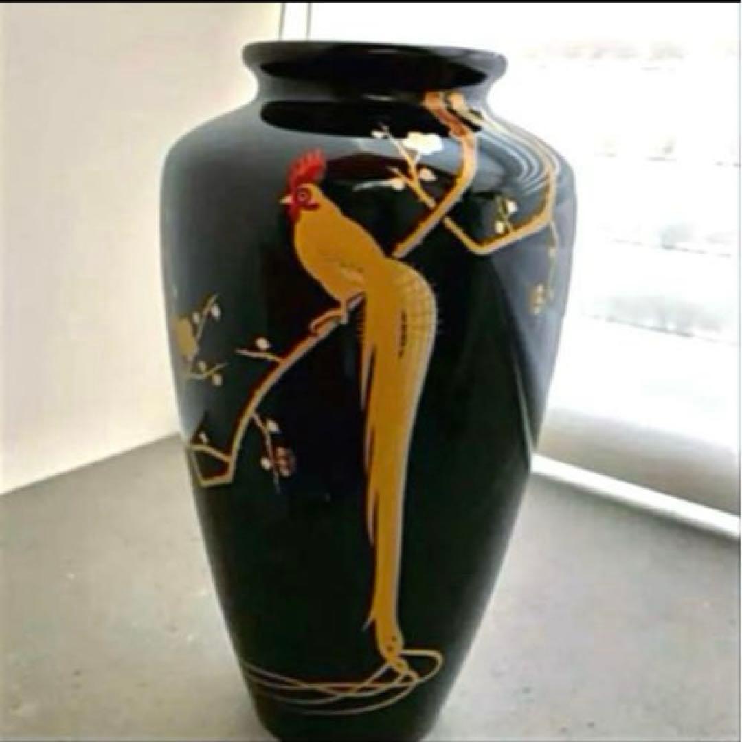 新品 漆器 京都 象彦 花びん 花器
