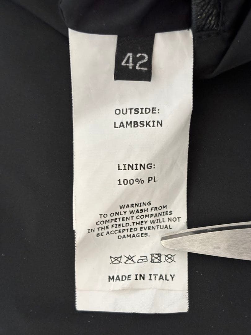 EMMETI エンメティ H UOMO アッカ シングル ライダース ジャケット