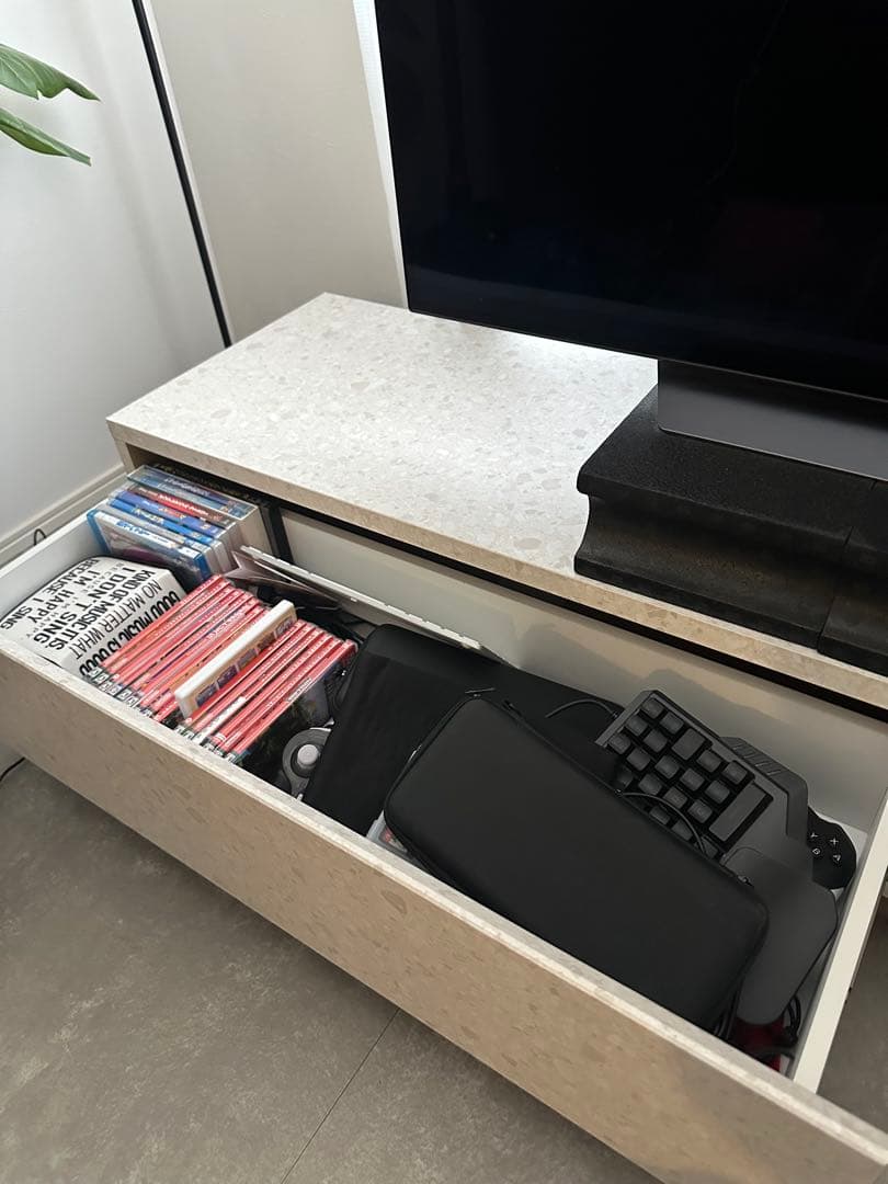 LOWYA テレビボード 180cm テラゾー柄