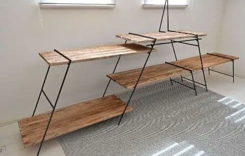 吉田メタル製　アイアンシェルフ　アイアンラック　360幅　アーチ型