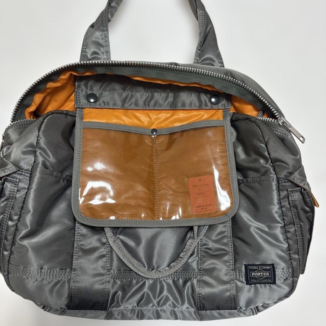 PORTER TANKER BOSTON BAG (L) シルバーグレー