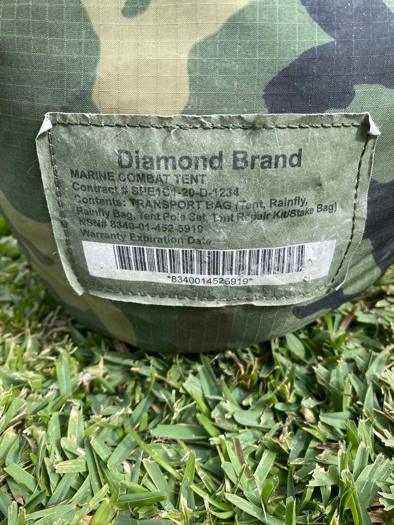 ダイヤモンドブランド Marine Combat Tent コンバットテント美品