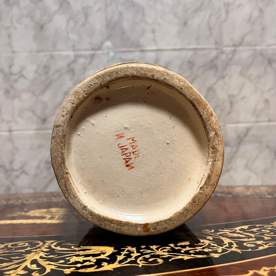 値下げ！【古美術品】薩摩焼 壺 骨董品 花瓶 置物 中国風 和室 高級感 龍