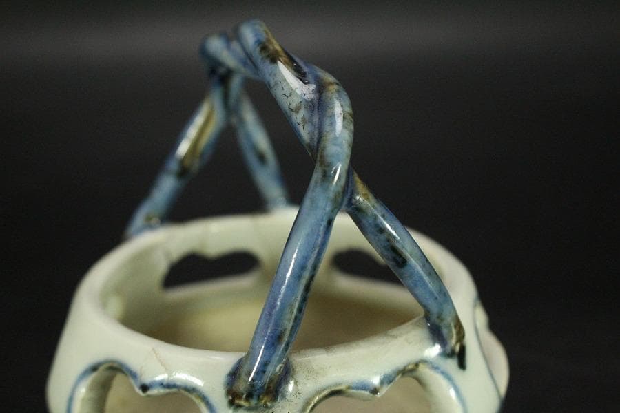 中国美術 青花 手付 器(HA512)