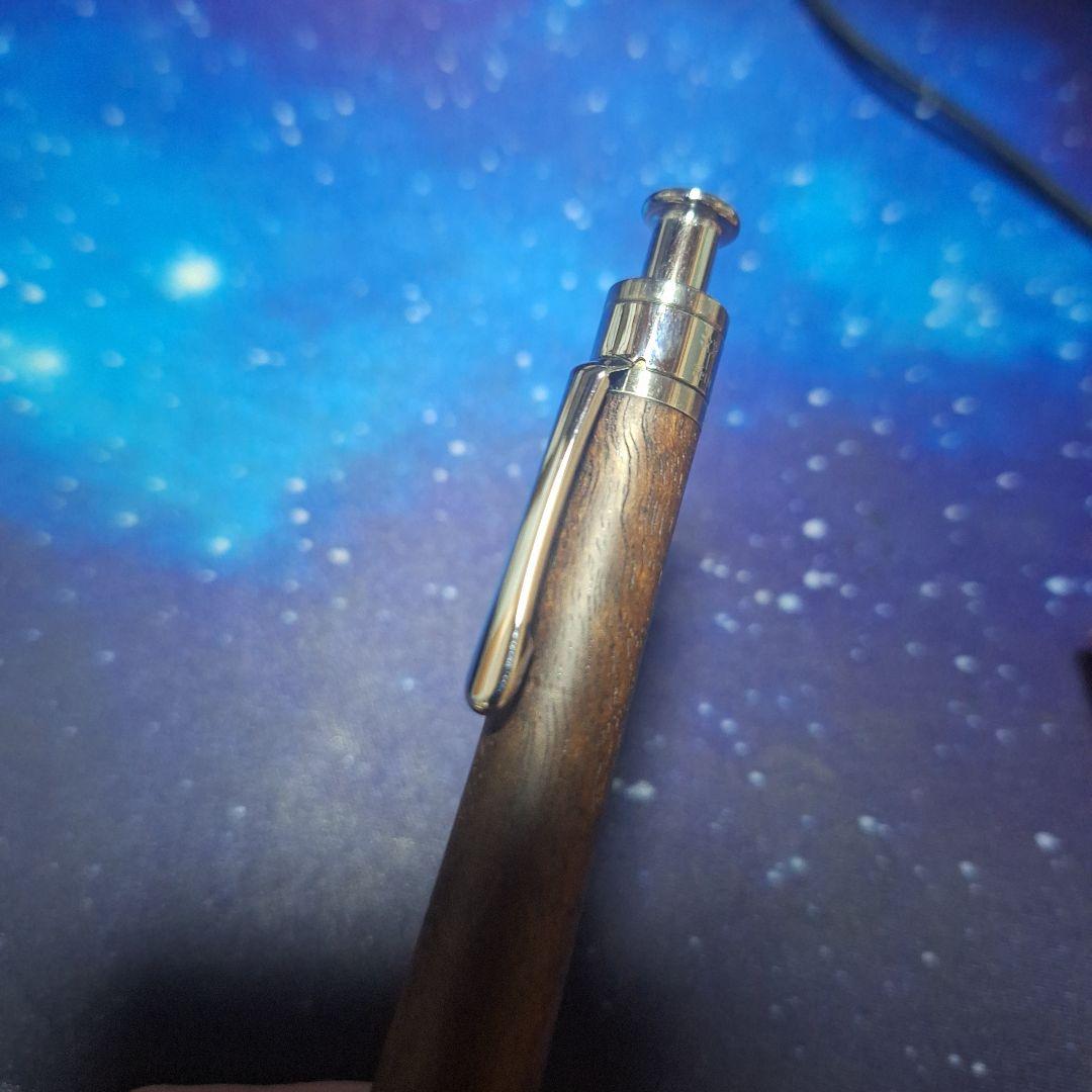 工房楔シャーペン0,5mmウォールナット縮み杢