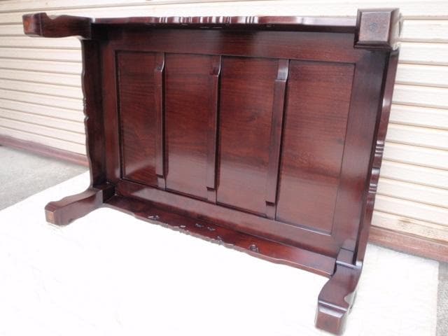新品！4尺(120巾) 花梨無垢 高級座卓 座敷机 唐木家具 ちゃぶ台/検ケヤキ