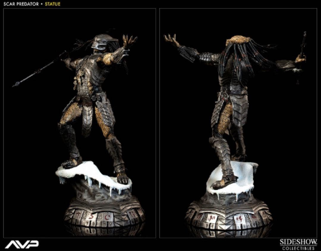 【完品】サイドショウ AVP スカー プレデター スタチュー フィギュア