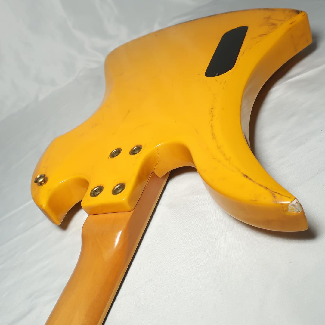 HIDEモデル モッキンバード エレキギター イエロー