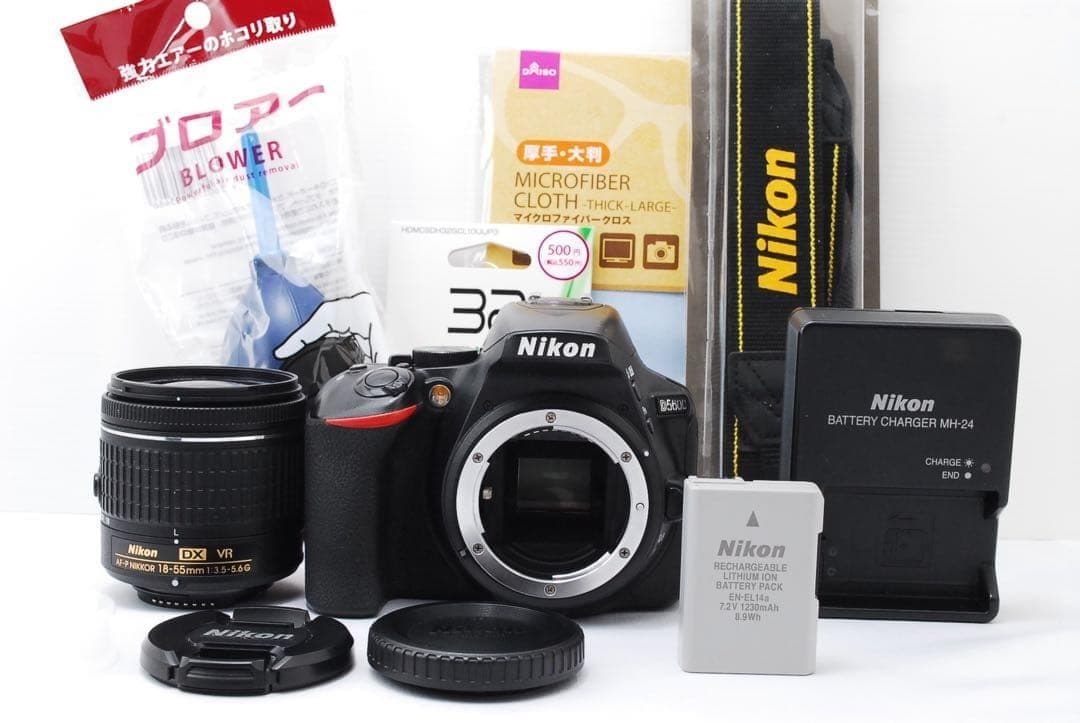 Nikon D5600 ダブルレンズ Wi-Fi搭載　スマホ転送　高画質　軽量