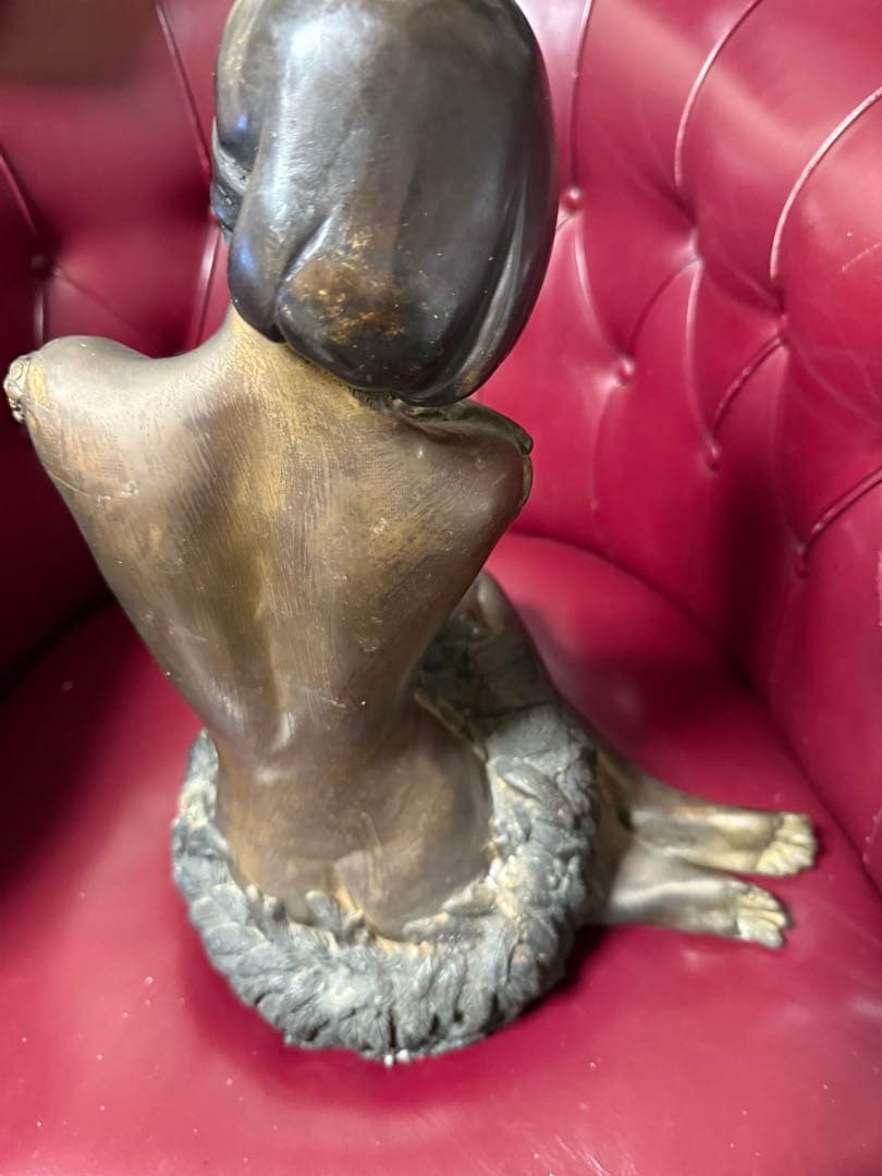 アートデコ ブロンズ女性像 約30cm
