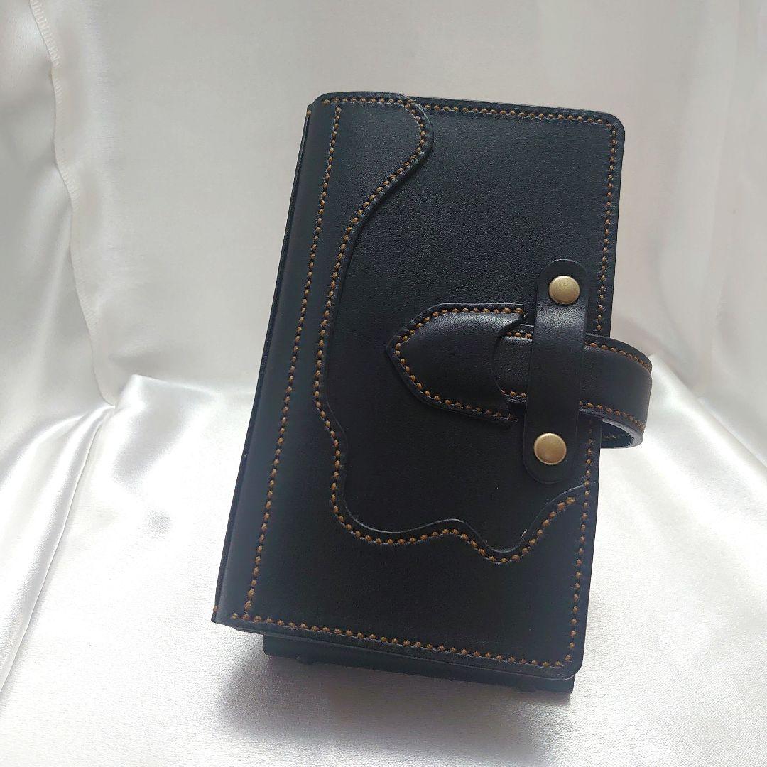 ブラックペンケース レザー 10本差し