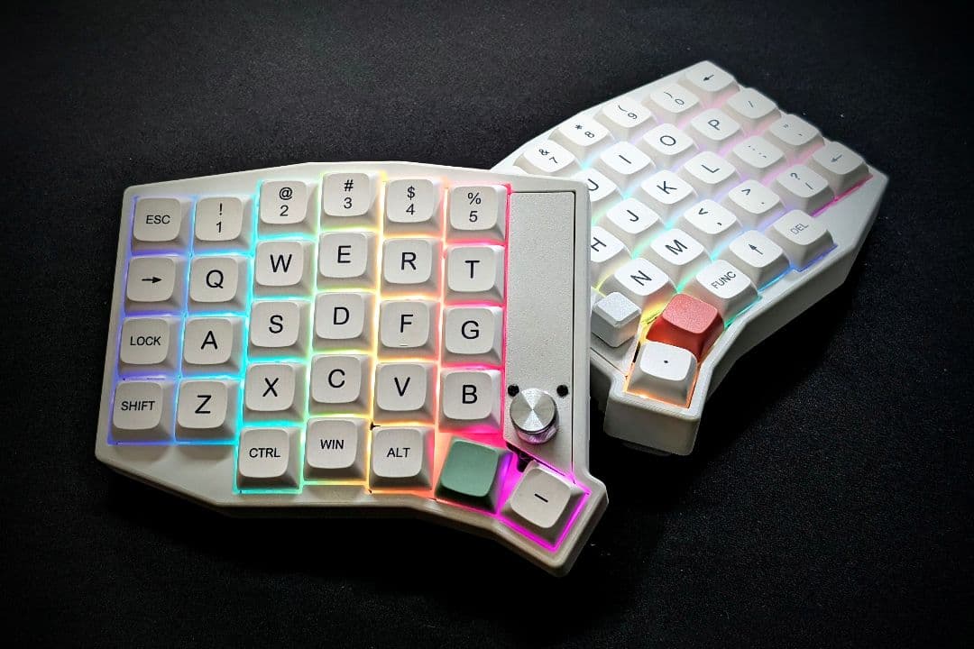 sofle 無線分割キーボード スイッチキーキャップ付き