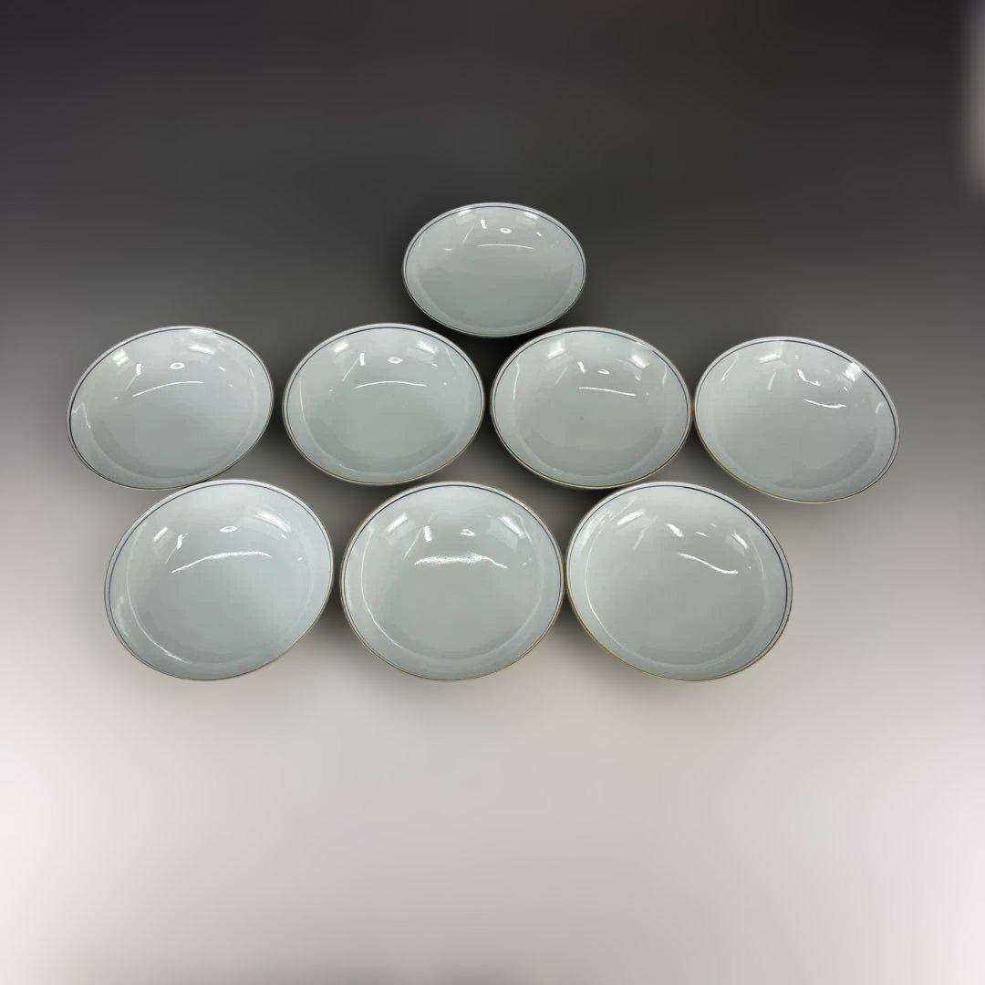 【茶道具】青地金襴手唐草蓋物十客（二個蓋無し）