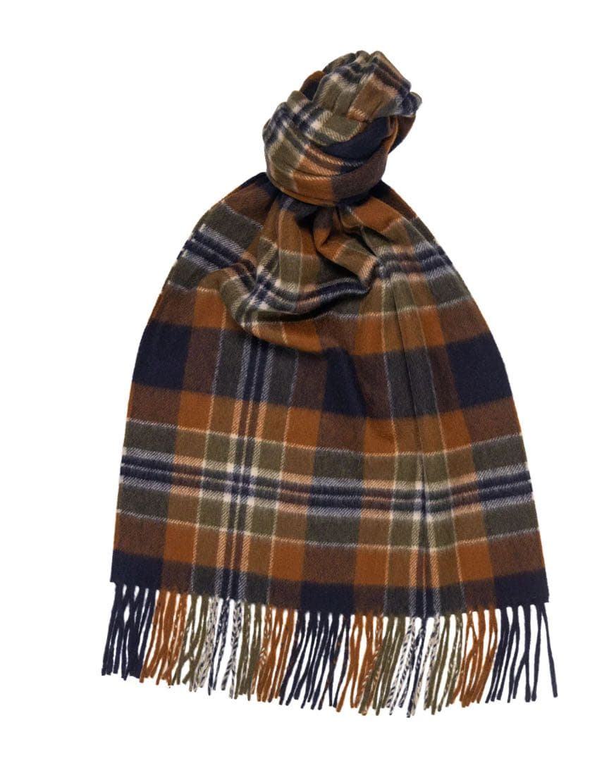 【新品未開封】Joshua Ellis カシミア100% チェック柄マフラー