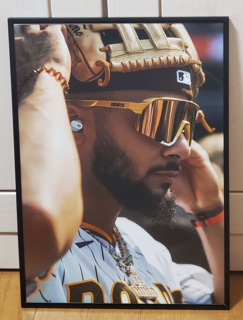 エースパドレス ダルビッシュ有 MLB！A3ポスターフレーム付き⑯セット