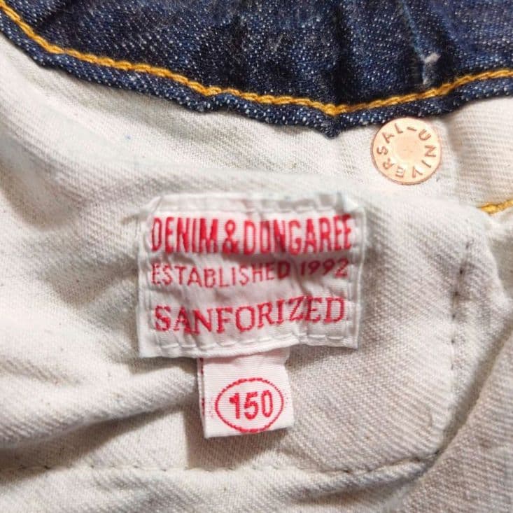 DENIMDUNGAREE パンツ ネイビー 150cm 未使用