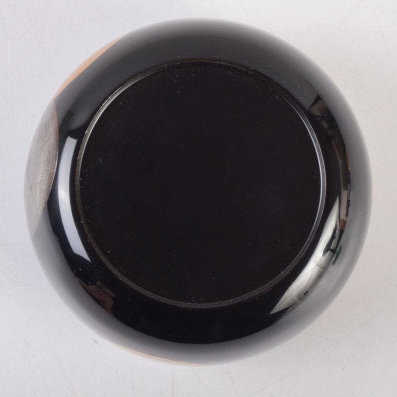 茶道具　蒔絵師　勝太郎造　古銭蒔絵　大平棗　共布共箱　V　8658